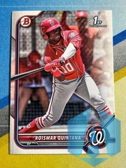 2022 1st Bowman Prospect Roismar Quintana #BP-83 Nationals